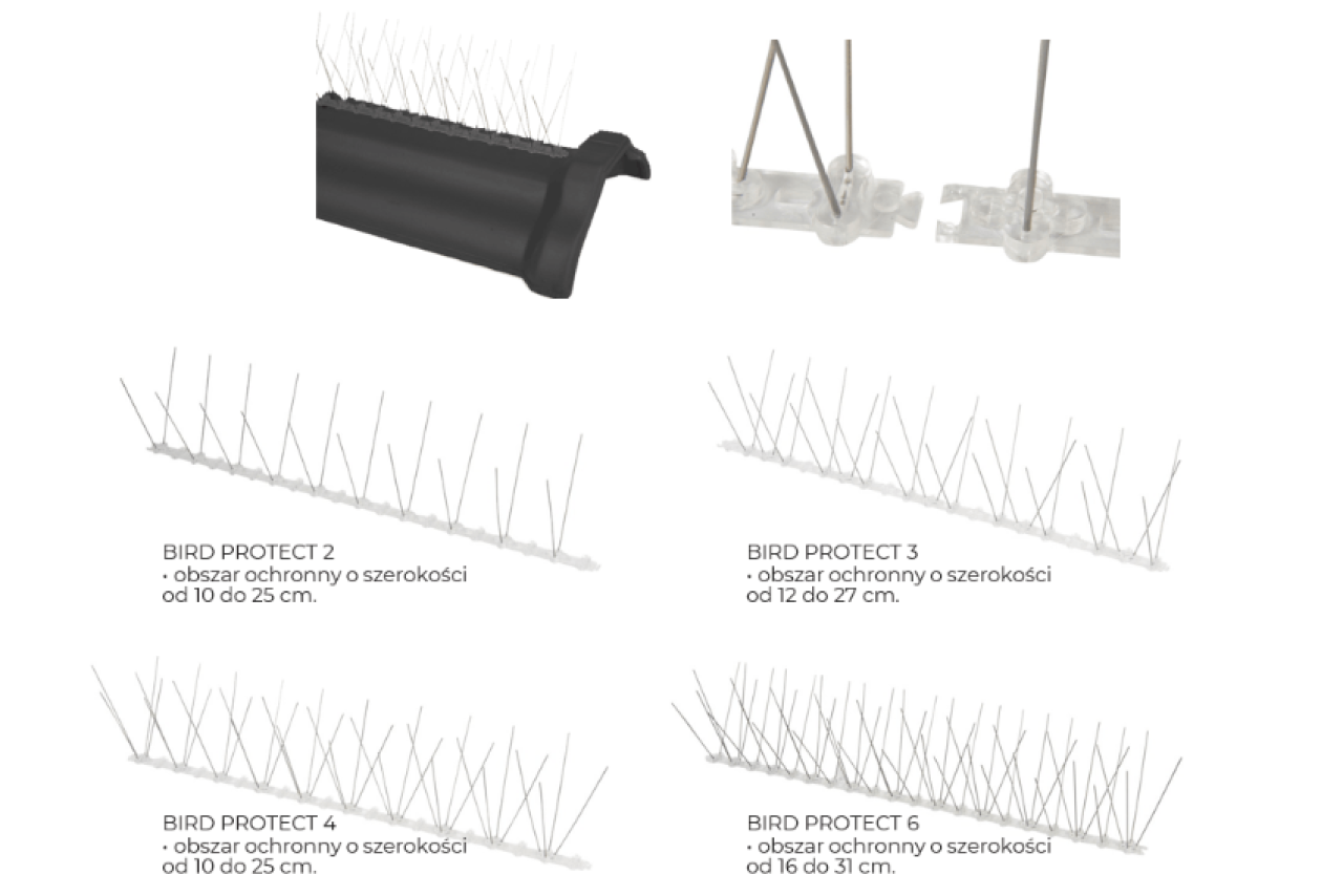 BIRD PROTECT, system odstraszania ptaków 07.03